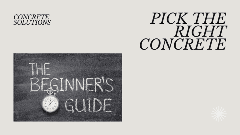 How to Pick the Right Concrete for Your Project in the UK