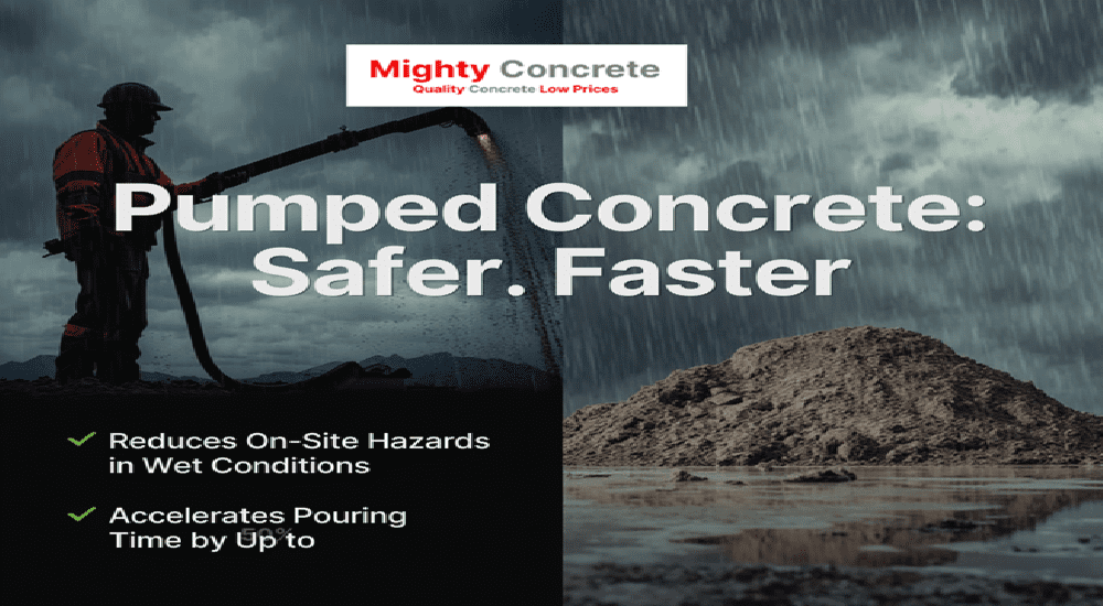 Why Pumped Concrete Is Safer and Faster During Unpredictable UK Weather