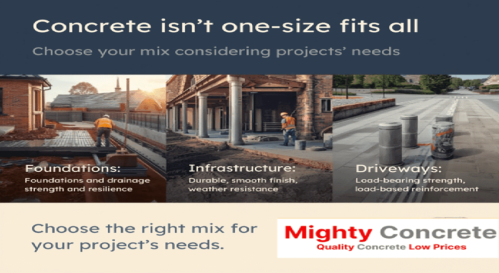 Concrete for Different Applications Why One Mix Doesn’t Fit Every UK Project