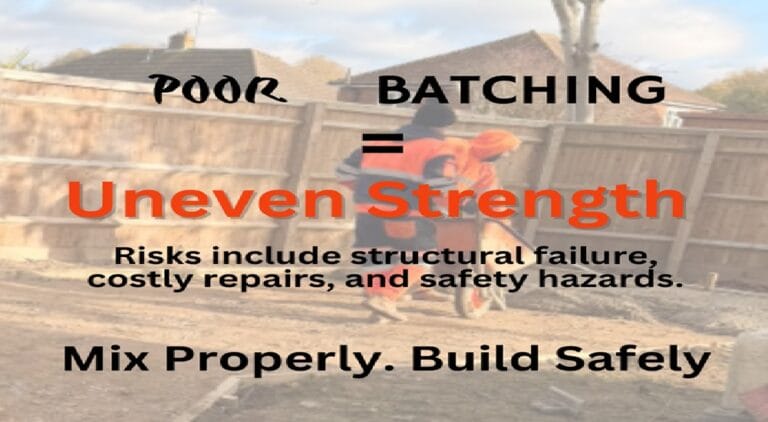 Poor Concrete Batching Leads to Uneven Strength — A Common UK Site Problem