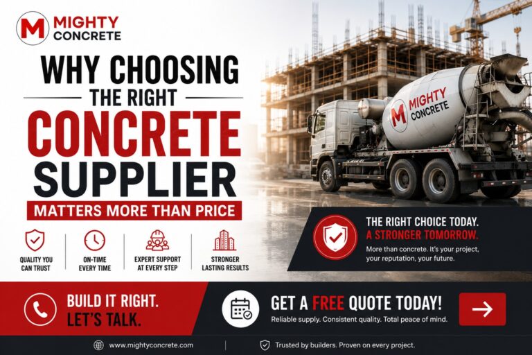 Why Choosing the Right Concrete Supplier Matters More Than Price