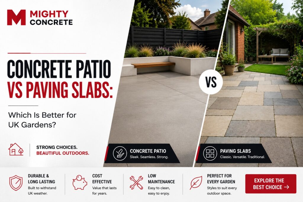 Concrete Patio vs Paving Slabs: Which Is Better for UK Gardens?