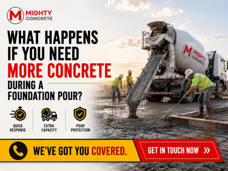 What Happens If You Need More Concrete During A Foundation Pour
