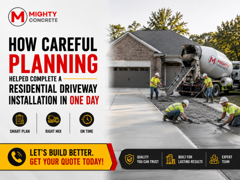 How Careful Planning Helped Complete A Residential Driveway Installation In One Day