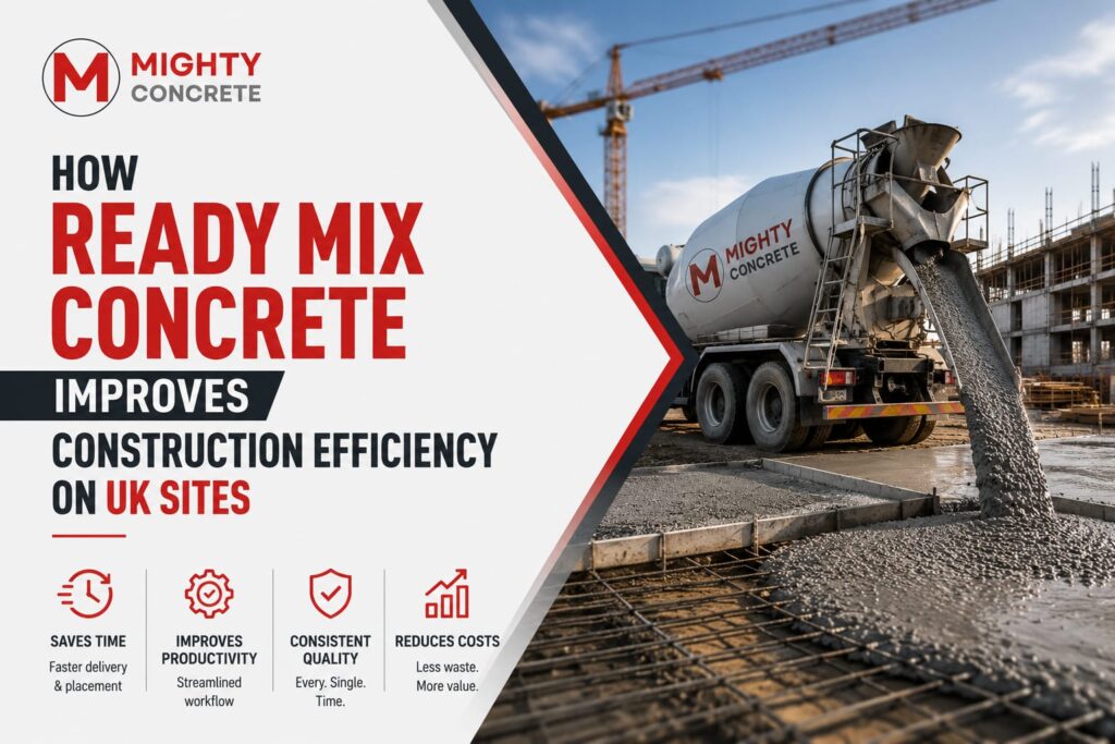 How Ready Mix Concrete Improves Construction Efficiency on UK Sites