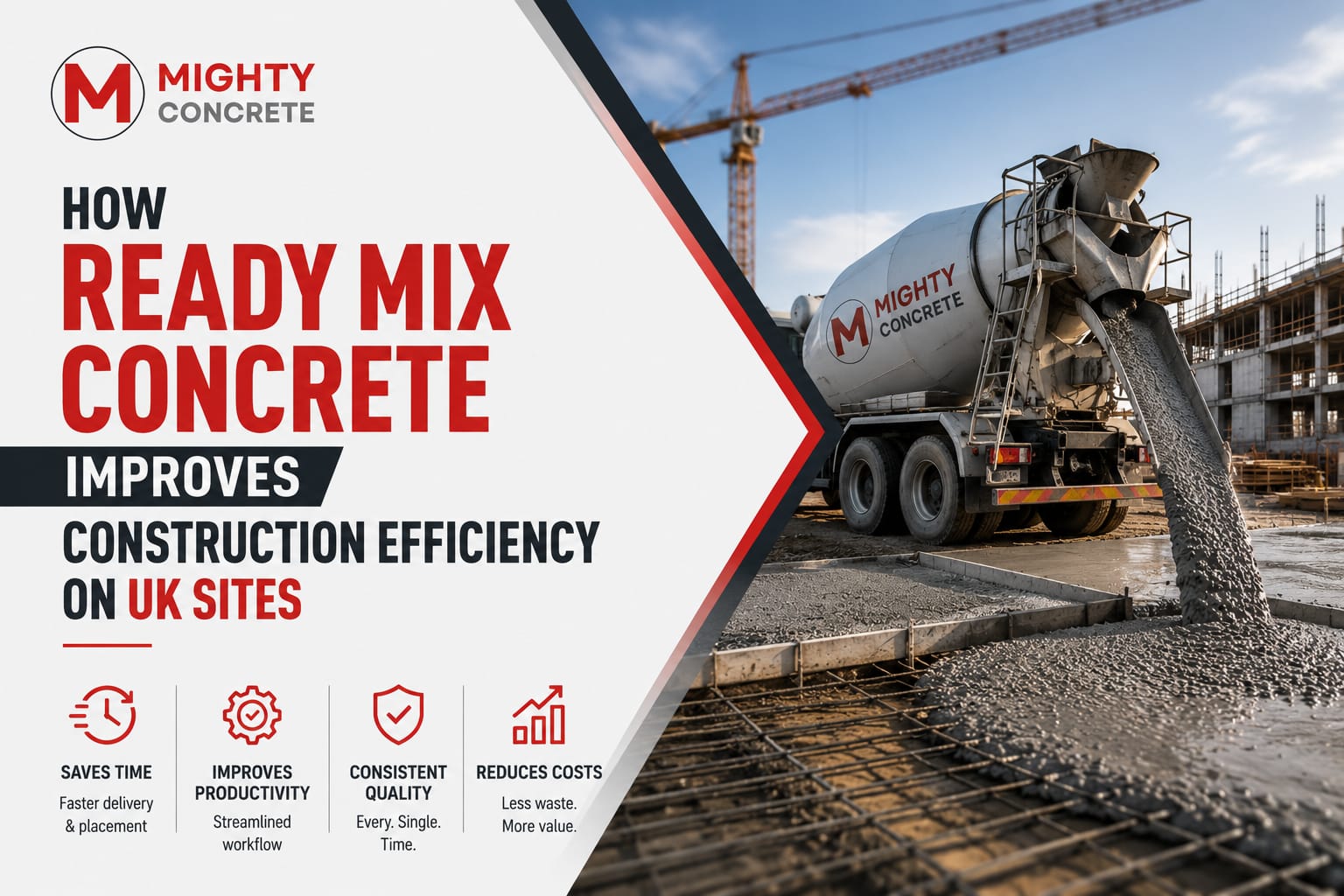 How Ready Mix Concrete Improves Construction Efficiency on UK Sites